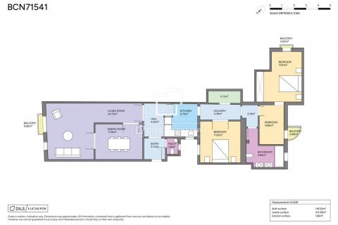 Apartamento de 3 dormitorios en venta en Barcelona, Cataluña, Spain № 8533 - foto 24