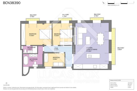 Apartamento de 3 dormitorios en venta en Barcelona, Cataluña, Spain № 3979 - foto 30