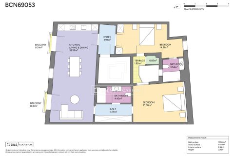 Apartamento de 2 dormitorios en venta en Barcelona, Cataluña, Spain № 7118 - foto 3