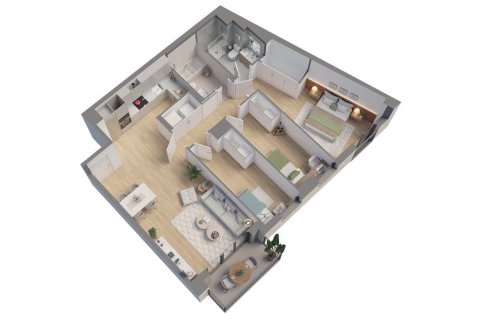 3 bedrooms apartment for sale in Residencial Tres Creus Sabadell, Barcelona, Catalonia, Spain № 3682