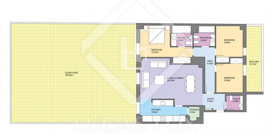 3 chambres apartment à vendre à Barcelona, Catalonia, Spain № 8592