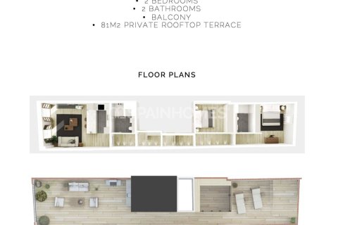 2 bedrooms penthouse for sale in Barcelona, Catalonia, Spain № 1054 - photo 11